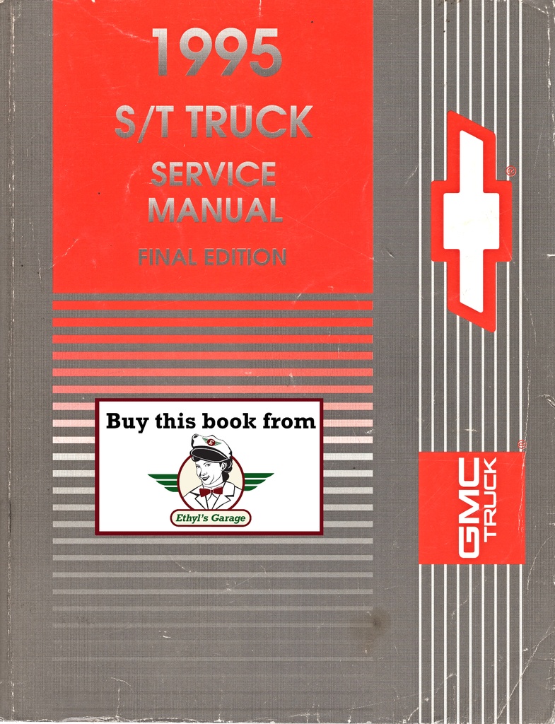 1995 Chevrolet/GMC S-10 Pickup Sonoma Blazer Jimmy S/T Service Manual